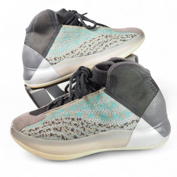 Adidas Yeezy Quantum 'Teal Blue' Lifestyle Sneaker G58864 Youth 6.5 Women's 7.5 - Picture 1 of 13